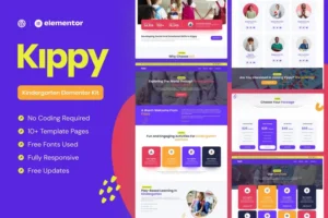 Mua Kippy - Kindergarten Elementor Pro Template Kit giá rẻ