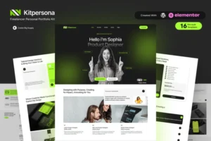 Mua KitPersona - Freelancer Personal Portfolio Elementor Template Kit giá rẻ