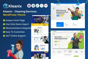 Mua Kleanix - Cleaning Service WordPress Theme giá rẻ