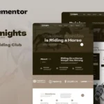 Knights – Horse Riding Club Elementor Template Kit