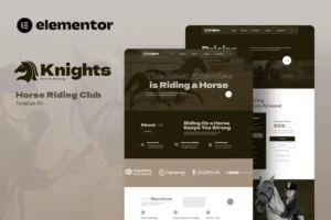 Mua Knights - Horse Riding Club Elementor Template Kit giá rẻ
