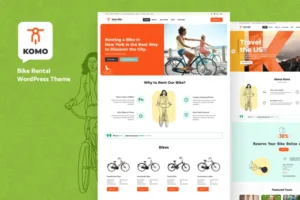 Mua Komo - Bike Rental Shop WordPress Theme giá rẻ