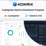 Konrix – CodeIgniter Admin Dashboard Template