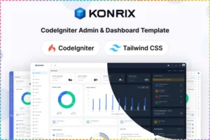 Mua Konrix - CodeIgniter Admin Dashboard Template giá rẻ