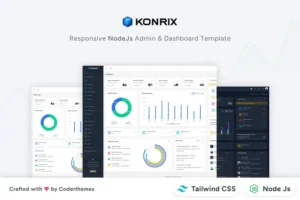 Mua Konrix - NodeJS Tailwind CSS Admin & Dashboard giá rẻ