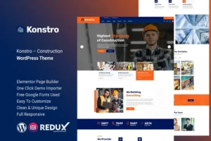 Mua Konstro – Construction WordPress Theme giá rẻ