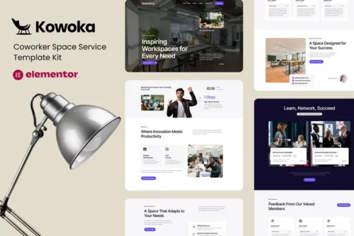 Mua Kowoka - Coworking Space Rent Elementor Kit giá rẻ