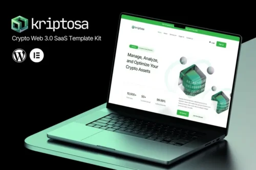Mua Kriptosa - Web3 SaaS Elementor Template Kit giá rẻ