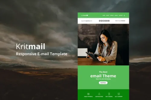 Mua Krit Mail - Responsive E-mail Template giá rẻ