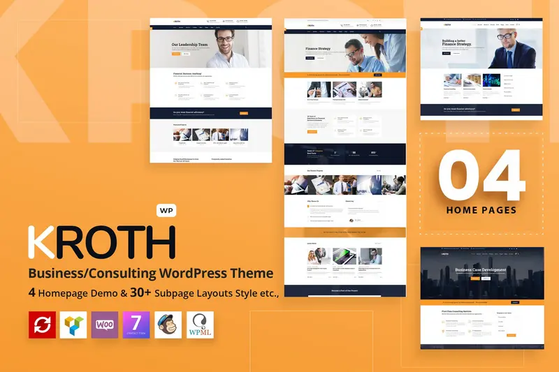 Mua Kroth - Business/Consulting WordPress Theme giá rẻ