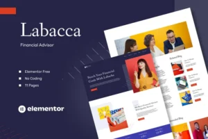 Mua Labacca - Financial Advisor Elementor Template Kit giá rẻ