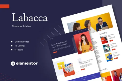 Mua Labacca - Financial Advisor Elementor Template Kit giá rẻ