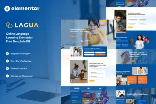 Mua Lagua - Language Course & Learning Center Elementor Template Kit giá rẻ