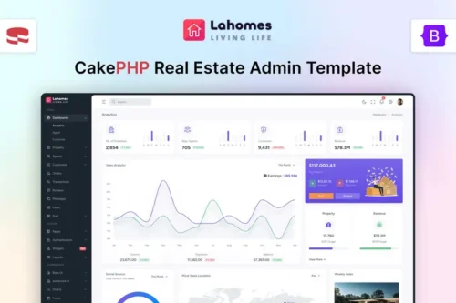 Mua Lahomes - CakePHP Real Estate Admin Template giá rẻ