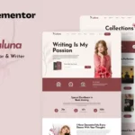 Laluna – Book Author & Writer Elementor Template Kit