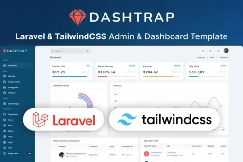 Mua Laravel 11 & Tailwind Admin Dashboard - Dashtrap giá rẻ