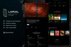 Mua Larial - Landscape & Aerial Photography Elementor Template Kit giá rẻ
