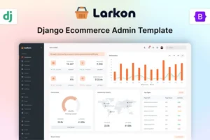 Mua Larkon - Django Ecommerce Admin Dashboard Template giá rẻ