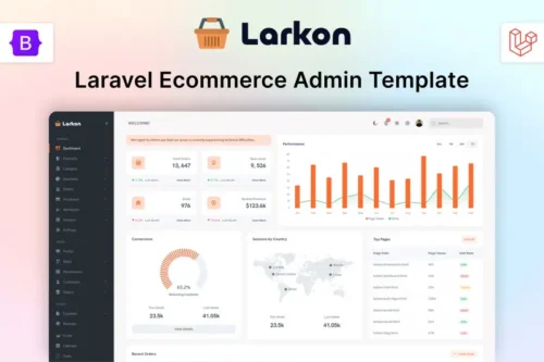 Mua Larkon - Laravel Ecommerce Management Admin giá rẻ