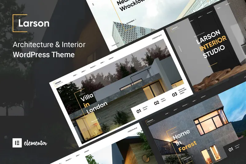 Mua Larson - Architecture & Interior Design WordPress giá rẻ