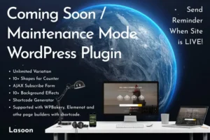 Mua Lasoon - Coming Soon WordPress Plugin giá rẻ