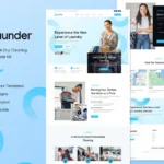 Launder – Laundry Service & Dry Cleaning Elementor Template Kit