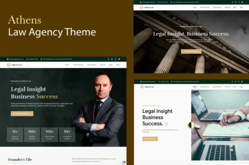 Mua Law Agency WordPress Theme - Athens giá rẻ