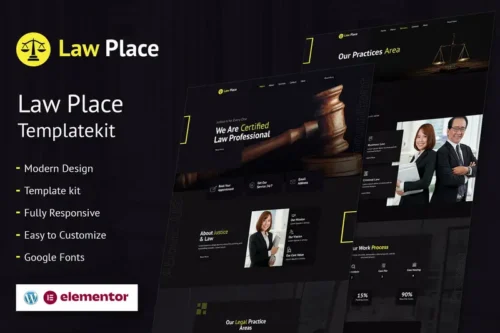 Mua Law Place - Legal and Law Firm Elementor Template Kit giá rẻ