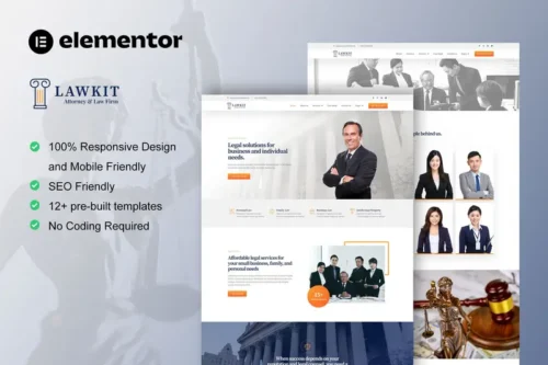 Mua Lawkit - Attorney Law Firm Elementor Pro Template Kit giá rẻ