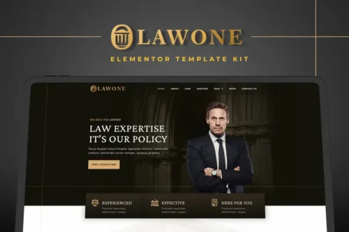 Mua Lawone - Legal & Law Firm Elementor Template Kit giá rẻ