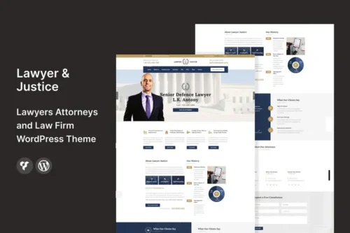 Mua Lawyer & Justice - WordPress Theme for Lawyers giá rẻ
