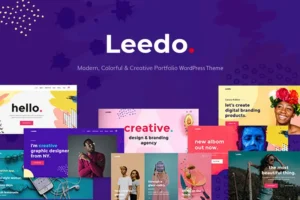 Mua Leedo – Colorful & Creative Portfolio WP Theme giá rẻ