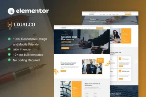 Mua Legalco - Notary Public & Legal Services Elementor Pro Template Kit giá rẻ