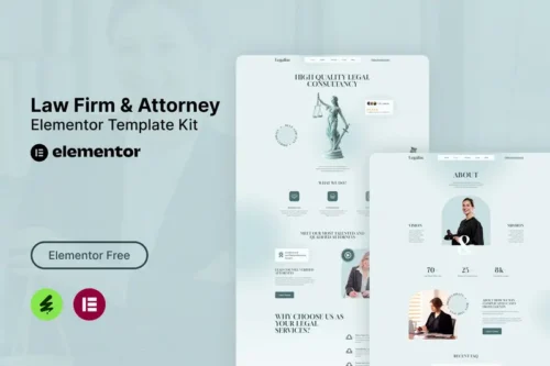 Mua Legalize - Law Firm & Attorney Elementor Template Kit giá rẻ