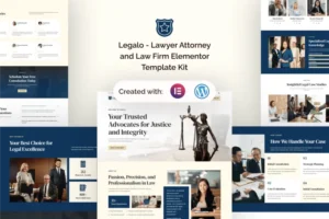 Mua Legalo - Lawyer Attorney and Law Firm Elementor Template Kit giá rẻ