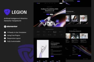 Mua Legion - Artificial Intelligence & Robotics Elementor Template Kit giá rẻ
