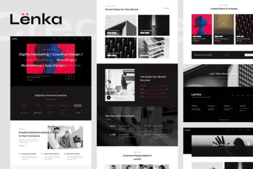 Mua Lenka - Creative Digital Agency Elementor Template Kit giá rẻ