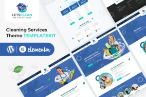Mua LetsClean - Cleaning Services Elementor Template Kit giá rẻ