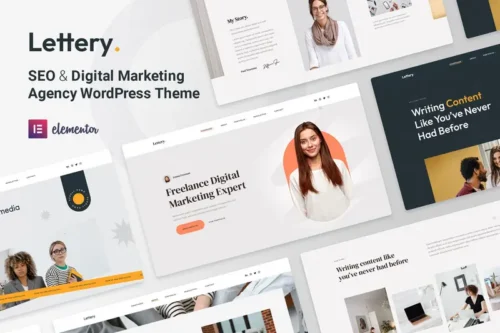 Mua Lettery - Digital Marketing Agency WordPress Theme giá rẻ