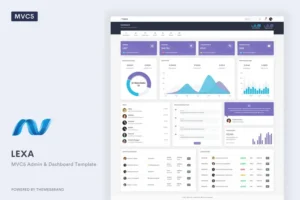 Mua Lexa - MVC5 Admin & Dashboard Template giá rẻ