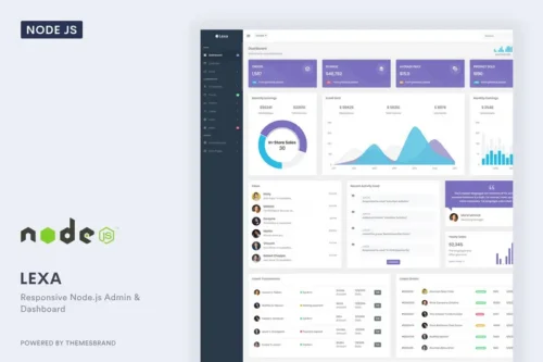 Mua Lexa - Node.js Admin & Dashboard Template giá rẻ