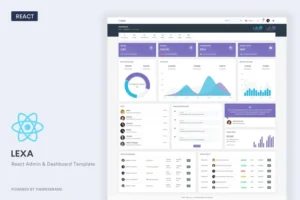 Mua Lexa - React Admin & Dashboard Template giá rẻ