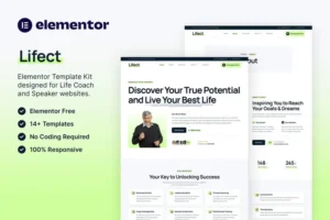 Mua Lifect – Life Coach & Speaker Elementor Template Kit giá rẻ