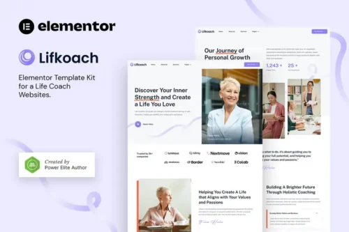 Mua Lifkoach – Life Coach & Mentor Elementor Template Kit giá rẻ