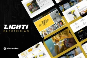 Mua Lighti - Electrician Elementor Pro Template Kit giá rẻ