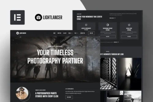 Mua Lightlancer - Photographer Elementor Pro Template Kit giá rẻ