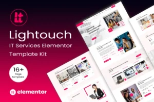 Mua Lightouch - IT Solutions Elementor Template kit giá rẻ