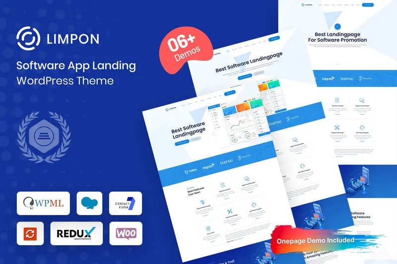 Mua Limpon - Software App Landing WordPress Theme giá rẻ