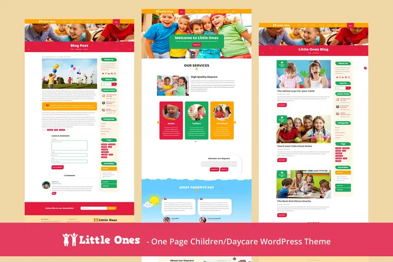 Mua Little Ones - One Page Children/Daycare WordPress giá rẻ