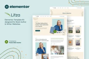 Mua Litza – Book Author & Writer Elementor Template Kit giá rẻ